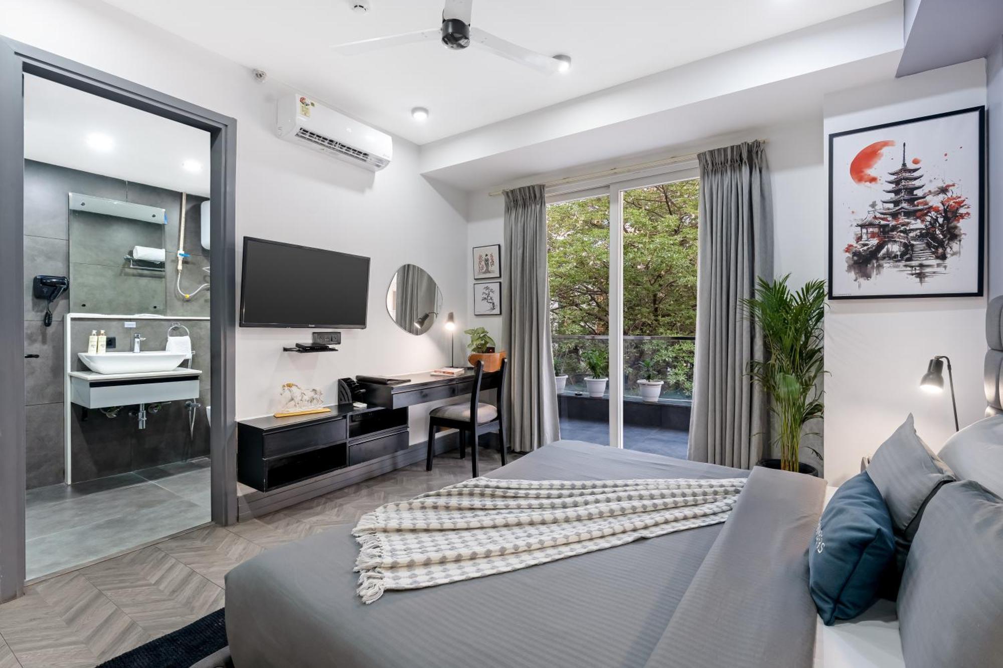 Bedchambers Serviced Apartments, Mg Road Gurgaon Eksteriør bilde