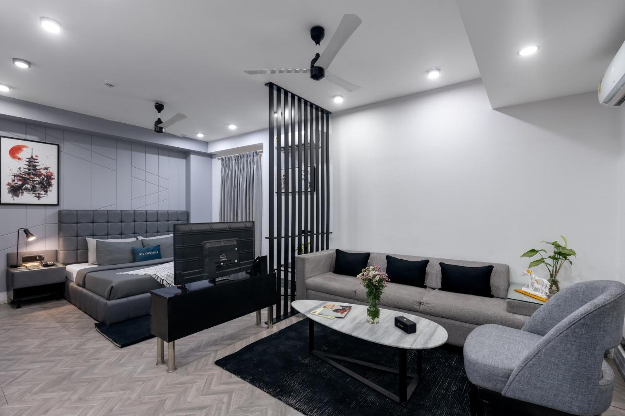 Bedchambers Serviced Apartments, Mg Road Gurgaon Eksteriør bilde