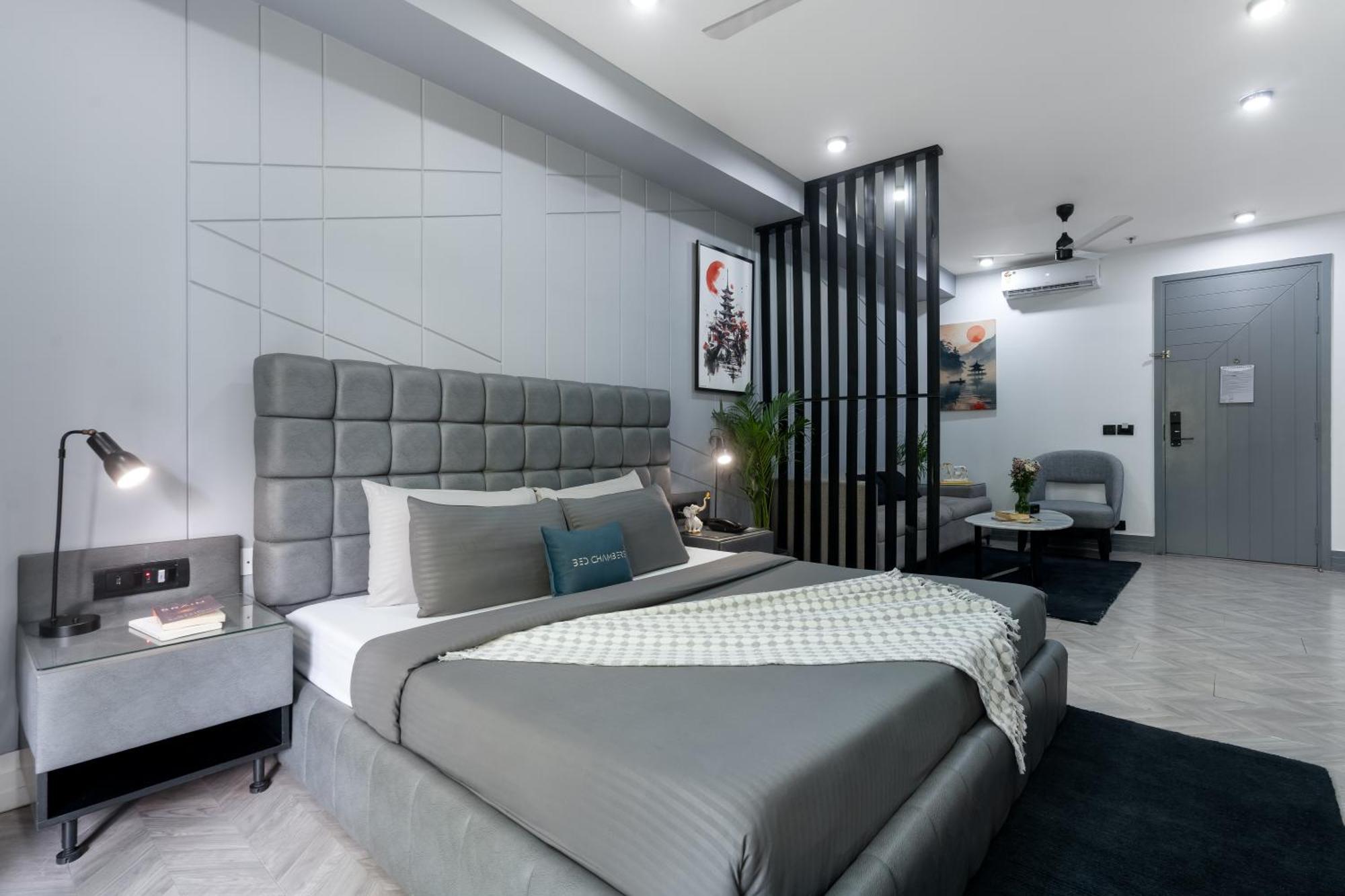 Bedchambers Serviced Apartments, Mg Road Gurgaon Eksteriør bilde