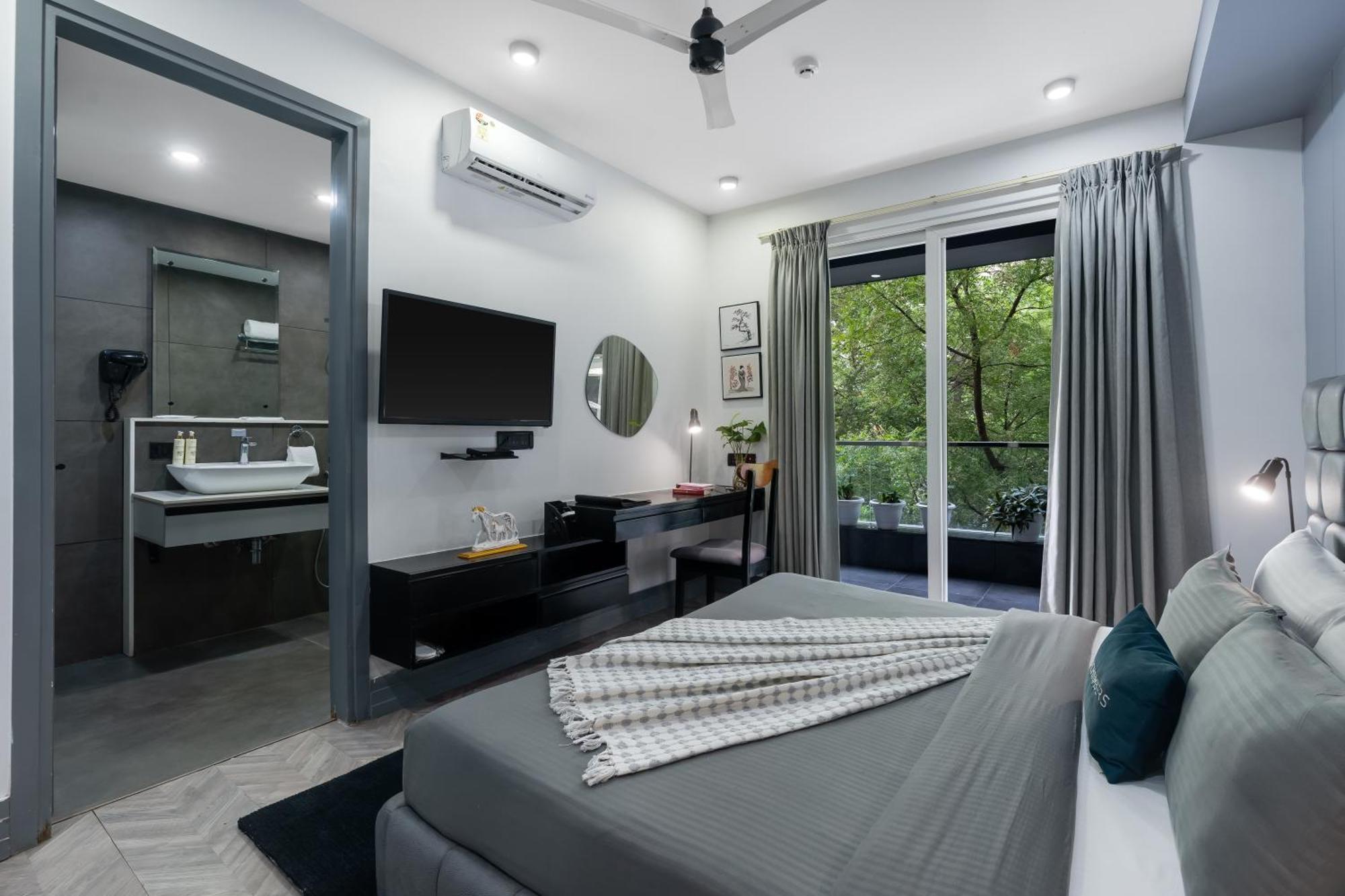 Bedchambers Serviced Apartments, Mg Road Gurgaon Eksteriør bilde