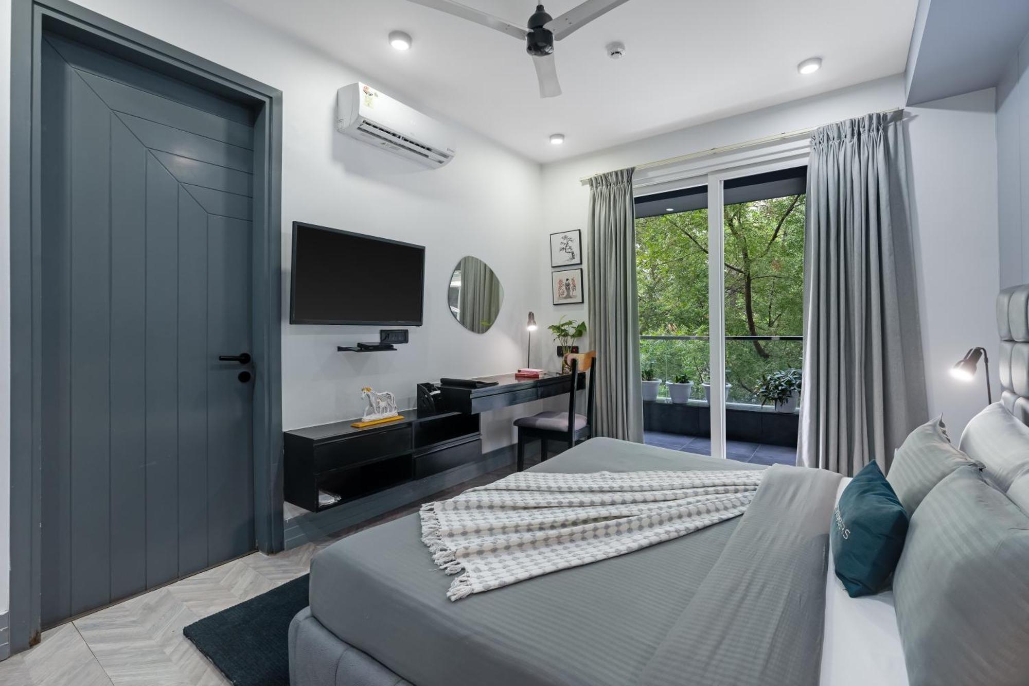 Bedchambers Serviced Apartments, Mg Road Gurgaon Eksteriør bilde