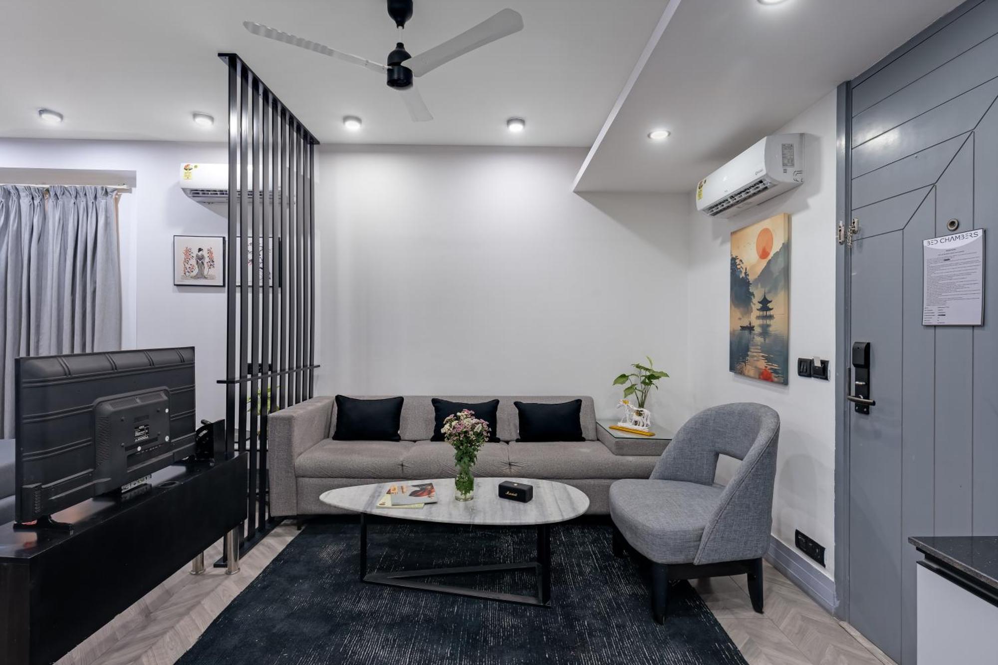 Bedchambers Serviced Apartments, Mg Road Gurgaon Eksteriør bilde